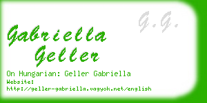 gabriella geller business card